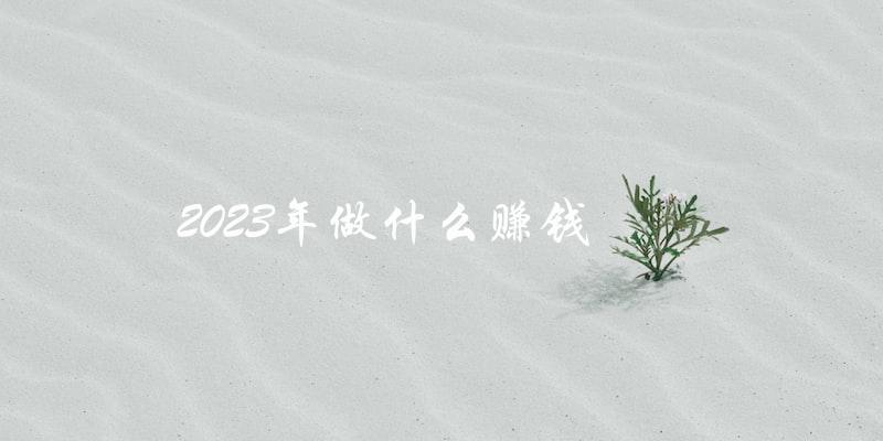 2023年，你有哪些赚钱的好机会？